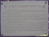 <font color="red"><font size="+1">Panneau didactique - Descriptif de la Chapelle Saint-Nicolas</font></font>