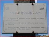 <font color="blue"><font size="+1"> panneau didactique ancien moulin Loly  Herme</font></font>