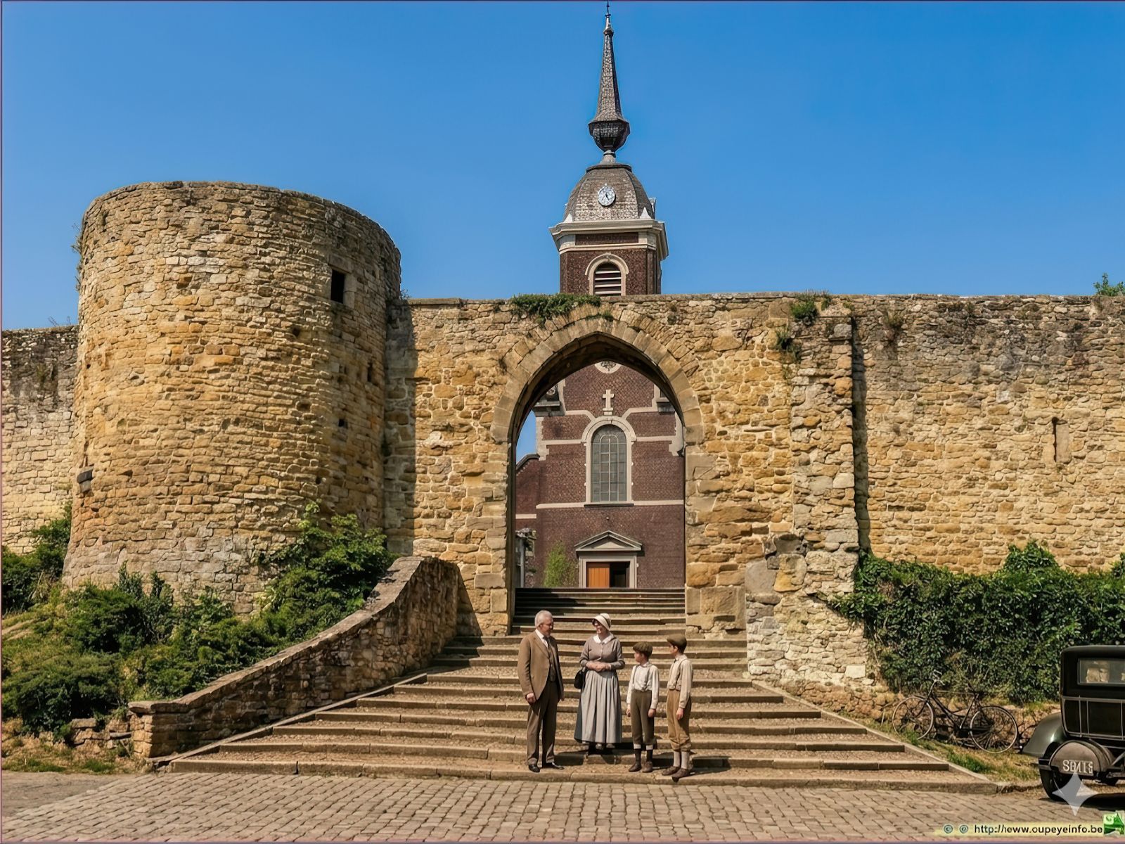Eglise de Haccourt vers 1887