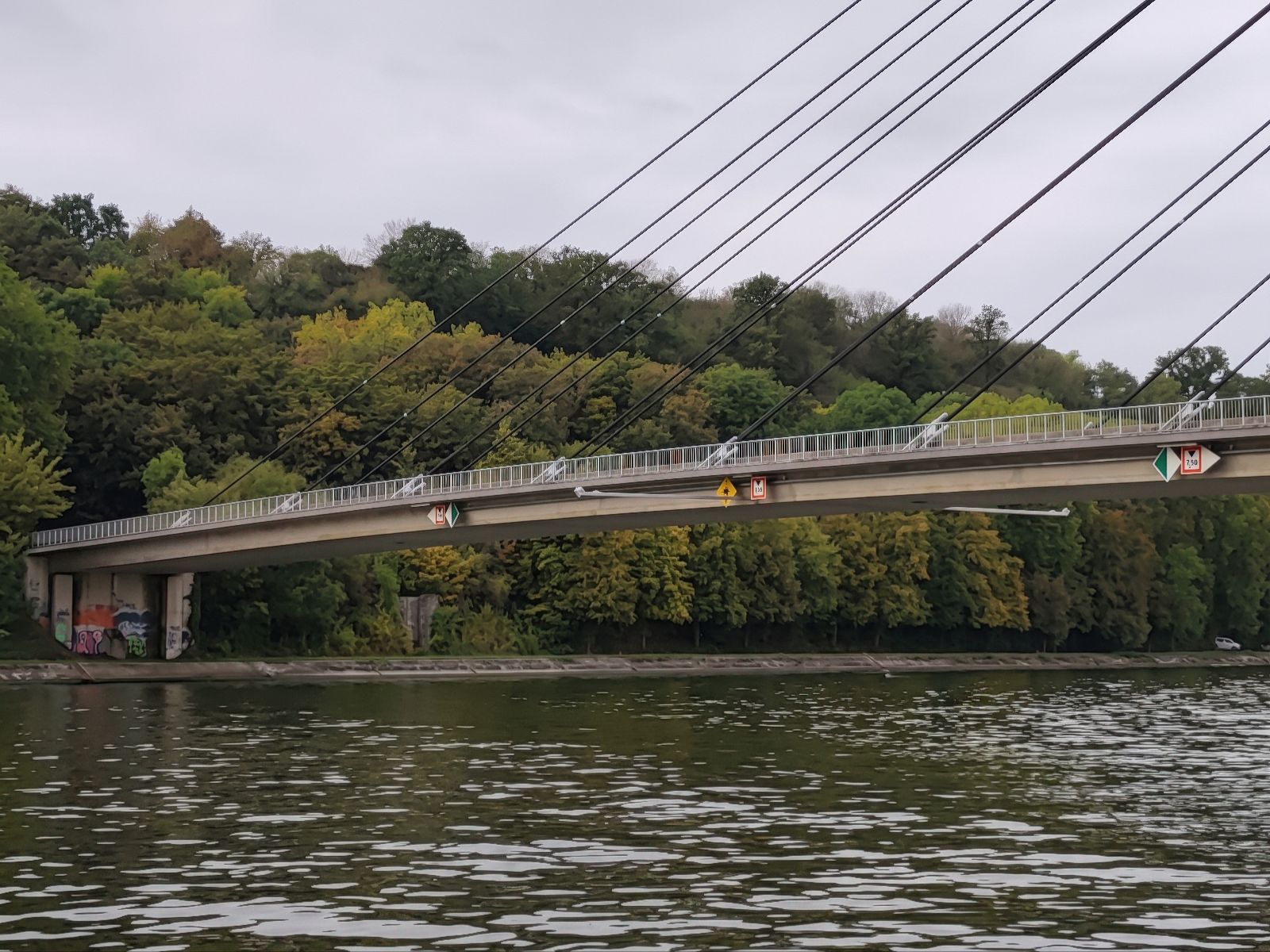Infographie de la signalisation du pont de Lanaye